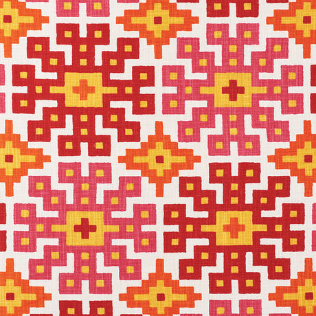 Schumacher Palmetto Print Tropical Fabric - Eade's Wallpaper
