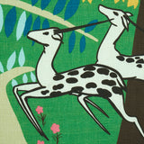 Schumacher Antelopes Jade Fabric