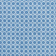 Schumacher Palisades Floret Indigo Fabric - Eade's Wallpaper