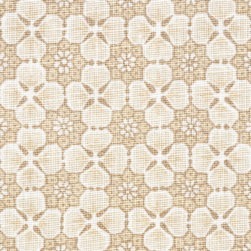 Schumacher Palisades Floret Neutral Fabric - Eade's Wallpaper