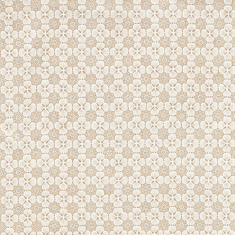 Schumacher Palisades Floret Neutral Fabric - Eade's Wallpaper
