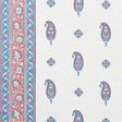 Schumacher Ojai Paisley Red Fabric - Eade's Wallpaper