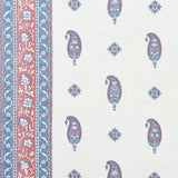 Schumacher Ojai Paisley Red Fabric - Eade's Wallpaper