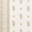 Schumacher Ojai Paisley Neutral Fabric - Eade's Wallpaper