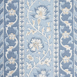 Schumacher Ojai Paisley China Blue Fabric - Eade's Wallpaper