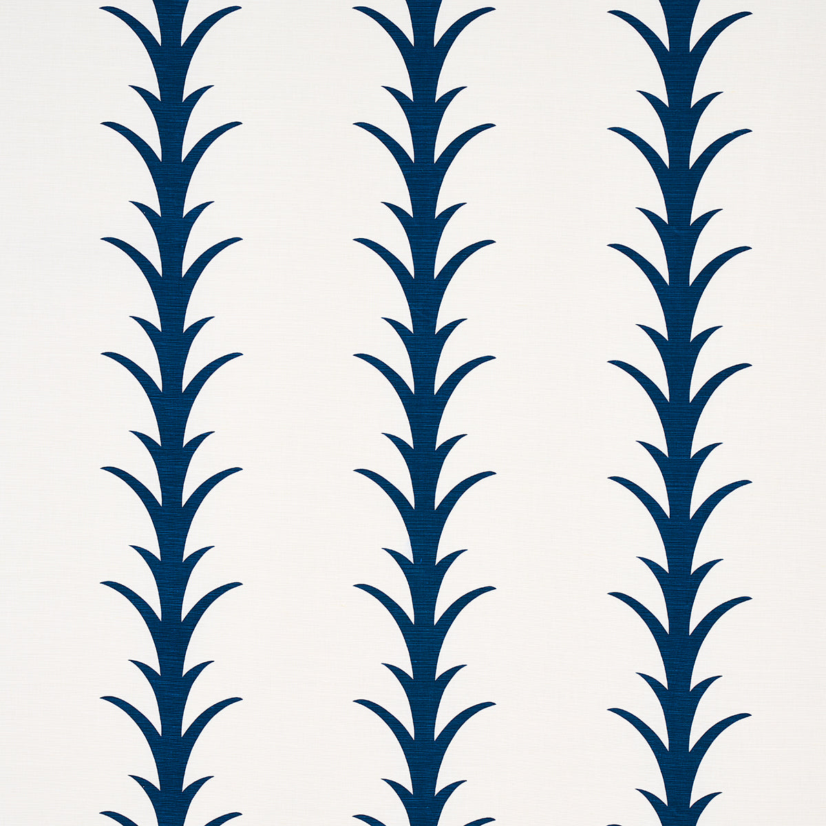 Schumacher Acanthus Stripe Navy Fabric