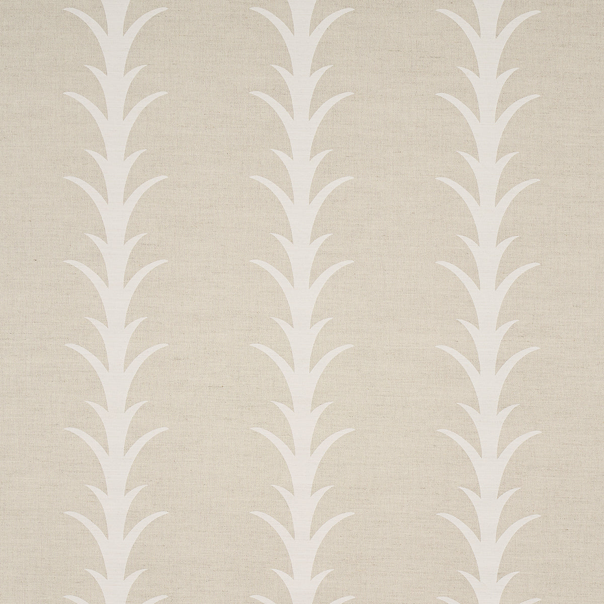 Schumacher Acanthus Stripe Natural Fabric