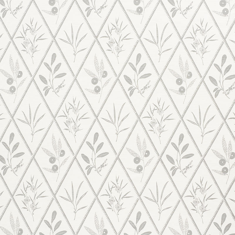 Schumacher Endimione Grey Fabric