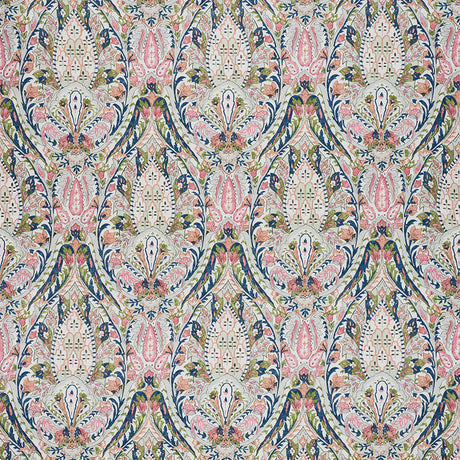 Schumacher Layla Paisley Multi Fabric - Eade's Wallpaper