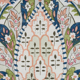 Schumacher Layla Paisley Multi Fabric - Eade's Wallpaper