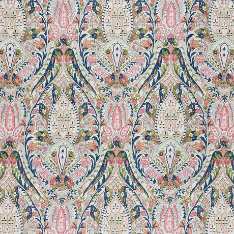 Schumacher Layla Paisley Multi Fabric - Eade's Wallpaper