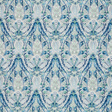 Schumacher Layla Paisley Blue & Green Fabric - Eade's Wallpaper