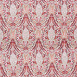 Schumacher Layla Paisley Plum & Pink Fabric - Eade's Wallpaper