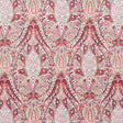 Schumacher Layla Paisley Plum & Pink Fabric - Eade's Wallpaper