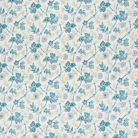 Schumacher Emperor'S Vine Peacock Fabric