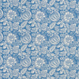 Schumacher Pomegranate Print Indigo Fabric - Eade's Wallpaper
