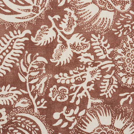 Schumacher Pomegranate Print Russet Fabric - Eade's Wallpaper