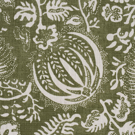 Schumacher 177695 POMEGRANATE PRINT in OLIVE Fabric - A LOVE