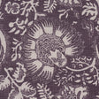 Schumacher 177697 POMEGRANATE PRINT in AUBERGINE Fabric - A 