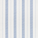 Schumacher Nauset Stripe Indigo Fabric - Eade's Wallpaper