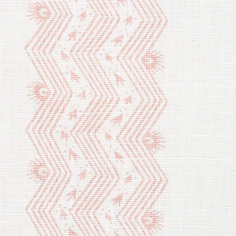 Schumacher Nauset Stripe Blush Fabric - Eade's Wallpaper