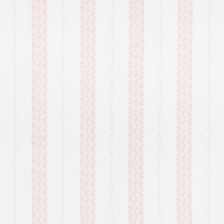 Schumacher Nauset Stripe Blush Fabric - Eade's Wallpaper