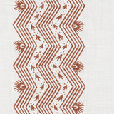 Schumacher Nauset Stripe Sienna Fabric - Eade's Wallpaper