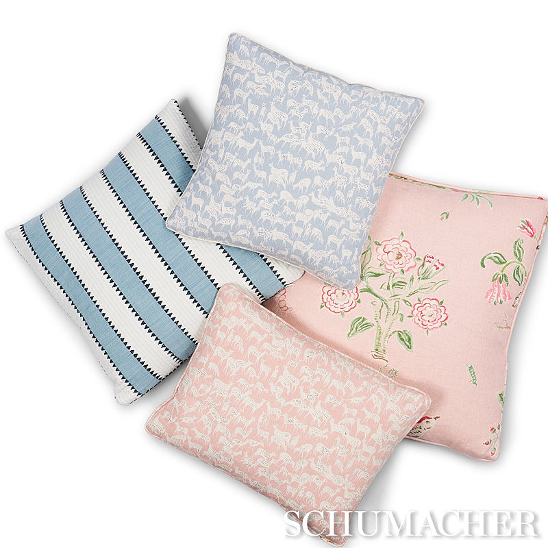 Schumacher Fauna Slate Blue Fabric