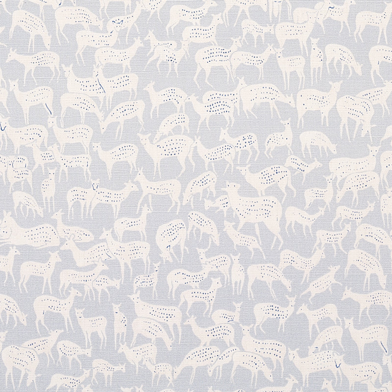 Schumacher Fauna Slate Blue Fabric