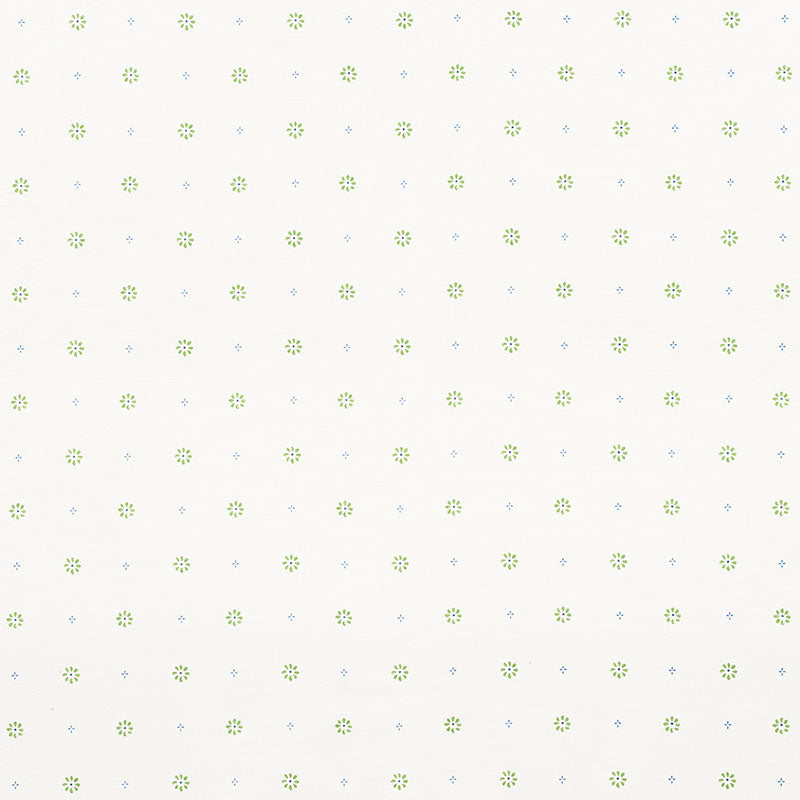 Schumacher Suna Floral Green Fabric - Eade's Wallpaper
