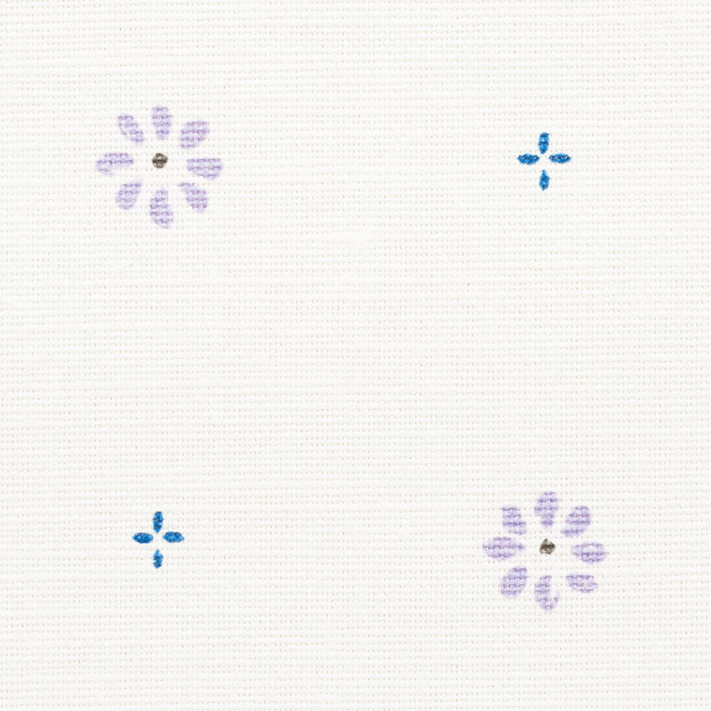 Schumacher Suna Floral Lilac Fabric - Eade's Wallpaper