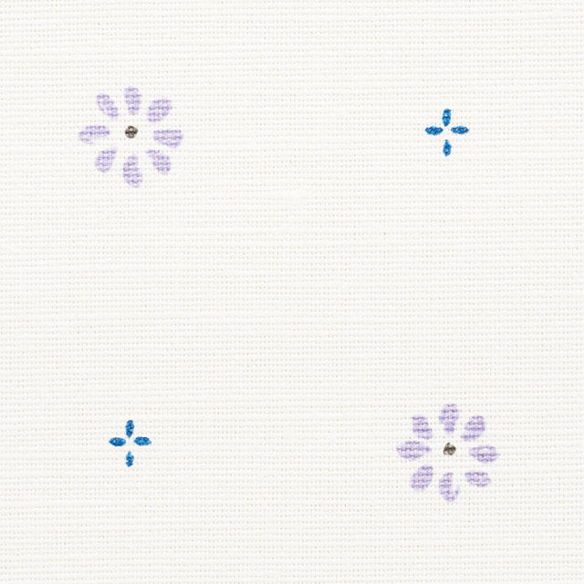 Schumacher Suna Floral Lilac Fabric - Eade's Wallpaper