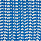 Schumacher Leaping Leopards Blue Fabric - Eade's Wallpaper