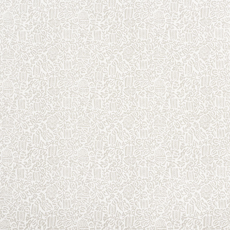 Schumacher Morris Taupe Fabric - Eade's Wallpaper