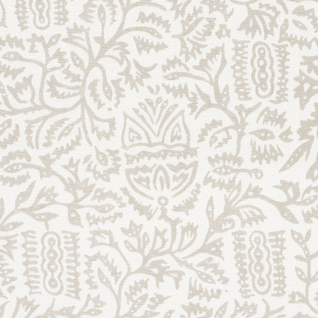 Schumacher Morris Taupe Fabric - Eade's Wallpaper