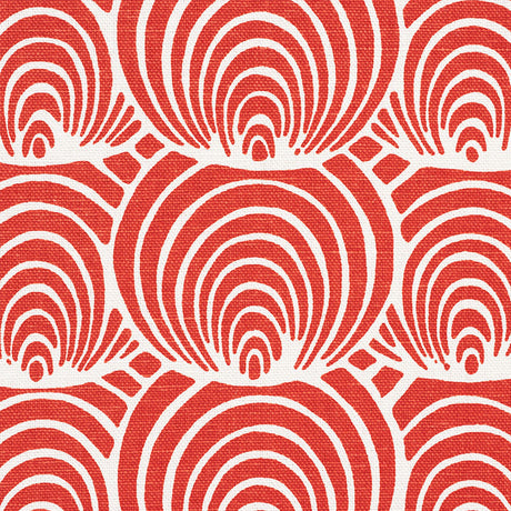 Schumacher Coralline Red Fabric