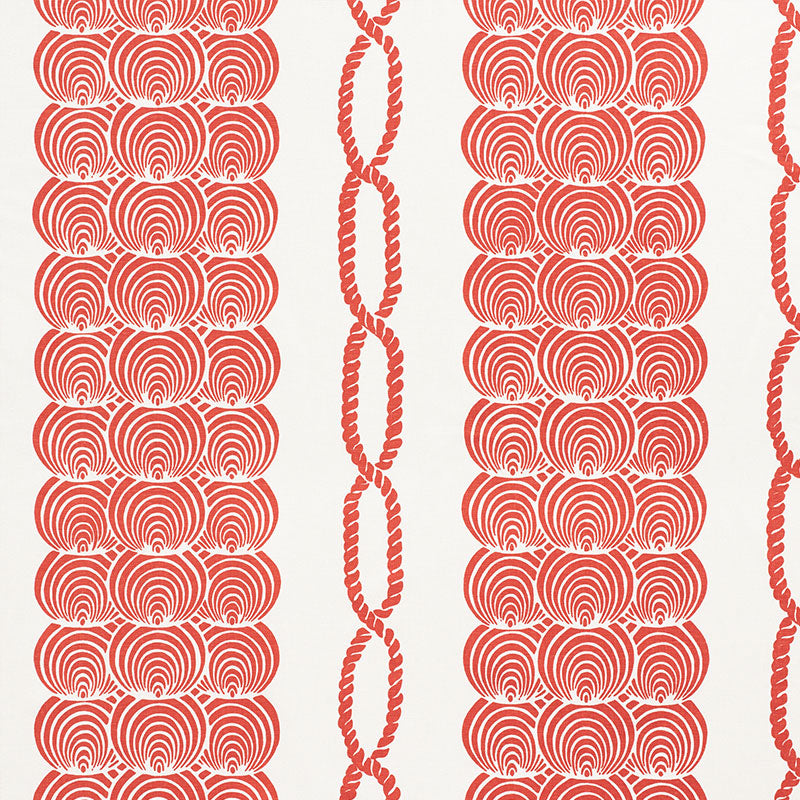 Schumacher Coralline Red Fabric