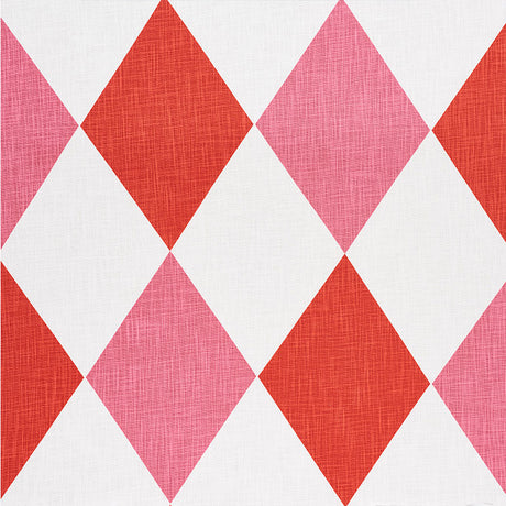Schumacher Maximus Red & Pink Fabric - Eade's Wallpaper