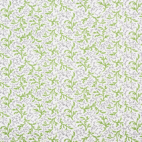 Schumacher Sprig Moss Fabric - Eade's Wallpaper