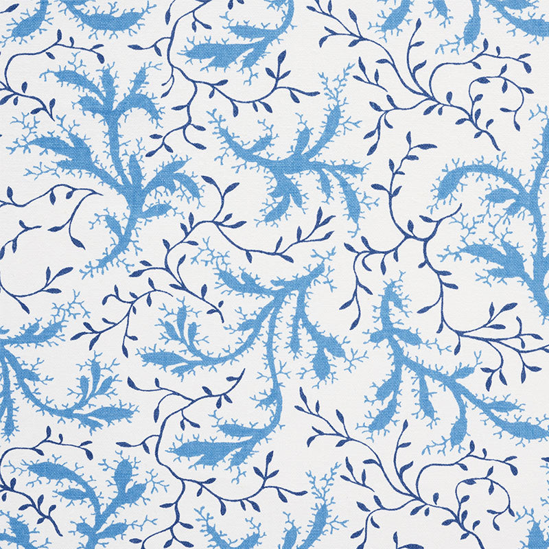 ❁Ma❁ Schumacher 177832 Sprig Afternoon Blue Fabric - Eade's – Eades