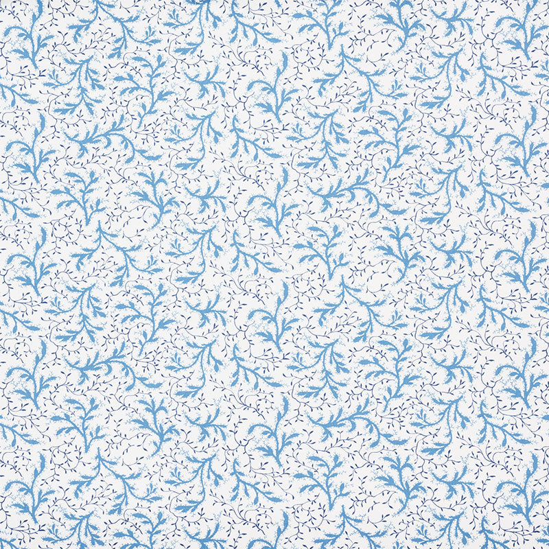 ❁Ma❁ Schumacher 177832 Sprig Afternoon Blue Fabric - Eade's – Eades