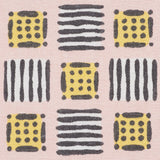 Schumacher Mottley Grid Pink Lemonade Fabric - Eade's Wallpaper