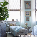 Schumacher Mottley Grid Pink Lemonade Fabric - Eade's Wallpaper