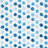 Schumacher Mini Bursts Blues Fabric - Eade's Wallpaper