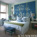 Schumacher Mini Bursts Blues Fabric - Eade's Wallpaper