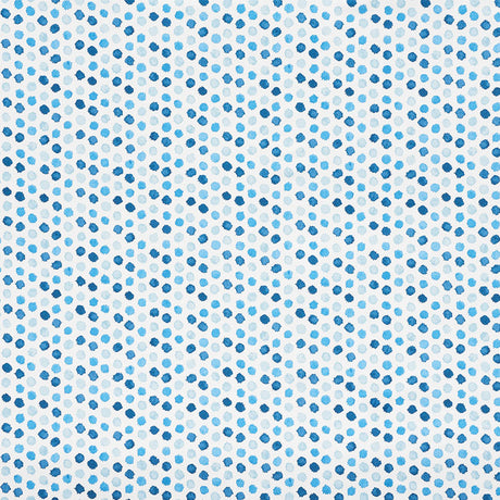 Schumacher Mini Bursts Blues Fabric - Eade's Wallpaper