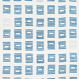 Schumacher Tiasquam Blue Fabric - Eade's Wallpaper