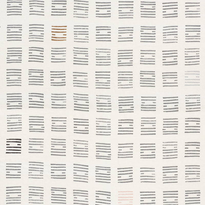 Schumacher Tiasquam Charcoal Fabric - Eade's Wallpaper