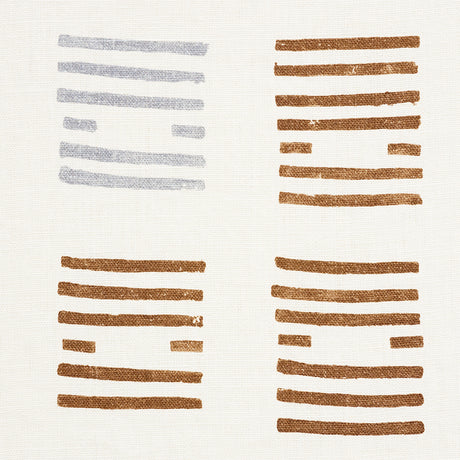 Schumacher Tiasquam Teak Fabric - Eade's Wallpaper