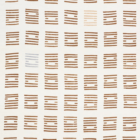 Schumacher Tiasquam Teak Fabric - Eade's Wallpaper